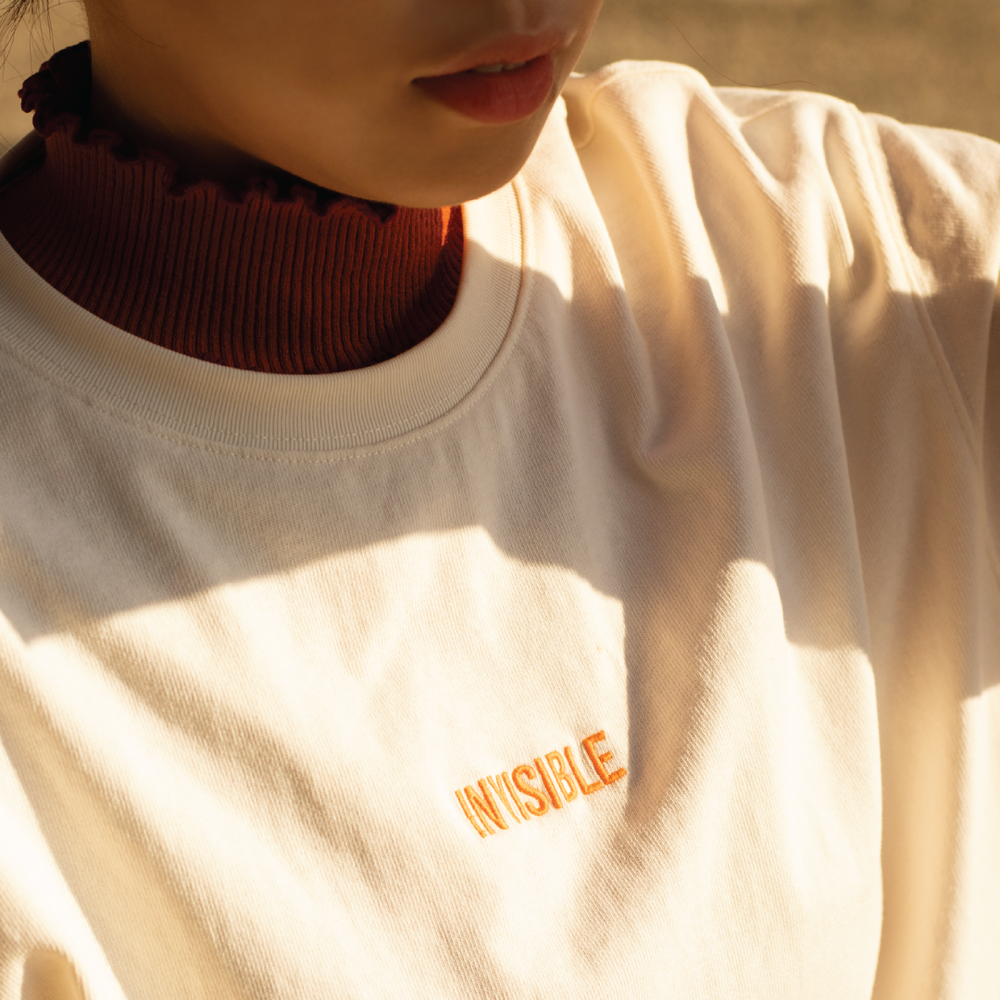 
                  
                    Invisible Tee 100% Heavyweight Deadstock Cotton
                  
                